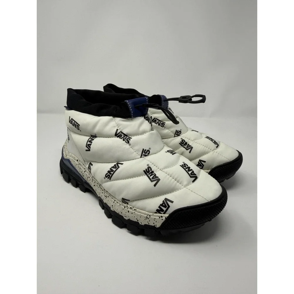 Vans Slip Hiker Lx Shoes Mens Size 5.5 White Insulated Winter Slip On Sneakers